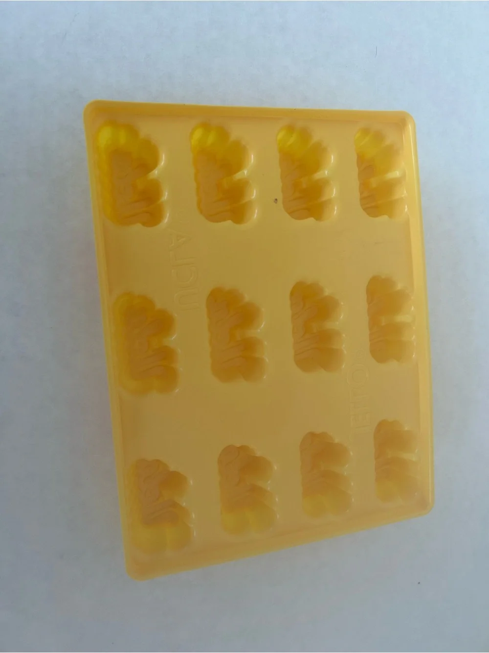 Jello UCLA Yellow Plastic Multi-Mold Tray - Flexible Candy & Chocolate Mold